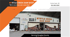 Desktop Screenshot of myrtlecreeksawshop.com