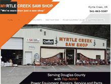 Tablet Screenshot of myrtlecreeksawshop.com